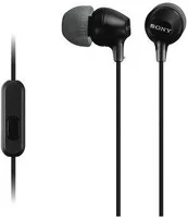 Sony MDREX15APB.CE7, 18-22000 HZ, 16 OHM 3.5 mm Jack, 1,2 m Vezetékes, szilikonos Fülhallgató mikrofonnal, Fekete kép
