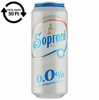 Soproni 30.01950 Alkoholmentes sör  0,0% 500 ml drs kép