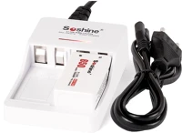 Soshine V1 9V V1 9v block 6f22 li-ion, ni-mh, lifepo4 akkumulátortöltő kép