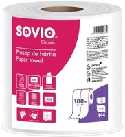 Sovio COR_KHH852 Törlőpapír, 100% cellulóz, tekercses, 100 m, 20 cm átmérő, 2 rétegű, kép