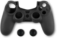 Spartan gear 2808143 Ps4 kontroller szilikon skin fekete + thumb grips kép