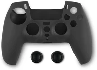 Spartan gear 2808147 Ps5 kontroller szilikon skin fekete + thumb grips kép