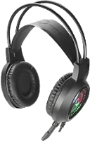 Speedlink SL-860021-BK Voltor led vezetékes fejhallgató mikrofonnal, 2x3,5mm jack, usb tápellátás, fekete (sl-860021-bk) kép