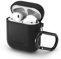 Spigen 066cs24808 Spigen silicone case, black - airpods 1/2019