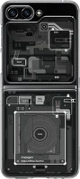 Spigen 138820 Samsung galaxy z flip5 sm-f731b, műanyag hátlap védőtok + szilikon keret kép
