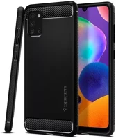 Spigen A31 TOK Rugged armor samsung galaxy a31 tok, matte black, fekete kép