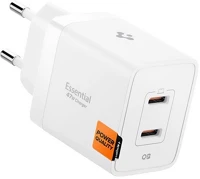 Spigen ACH08707 Essential 47w univerzális hálózati töltő adapter fehér gan kép