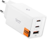 Spigen ACH08710 Essential 67w univerzális hálózati töltő adapter fehér gan kép