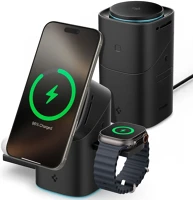 Spigen ACH09542 Univerzális vezeték nélküli töltő állomás 3in1, qi wireless, 15w kép