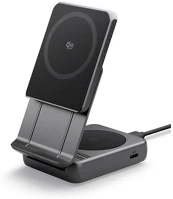 Spigen ACH10399 ef302moq asztali töltő 2in1 (25w, wireless, magsafe, airpods töltő, qi2) kép
