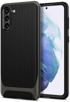 Spigen ACS02392 Neo hybrid samsung g996 galaxy s21+ gunmetal tok, szürke kép