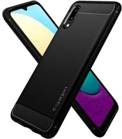 Spigen ACS02739 Rugged armor samsung galaxy a02 matte black tok, fekete kép