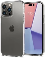 Spigen ACS04663 Iphone 14 pro  crystal flex szilikon telefonvédő ütésállóság, légpárnás sarok, átlátszó kép