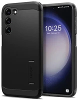 Spigen acs05672 SPIGEN TOUGH ARMOR műanyag telefonvédő (szilikon keret, közepesen ütésálló, kitámasztó) FEKETE - Samsung Galaxy S23 Plus