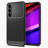 Spigen ACS06376 rugged armor szilikon telefonvédő ütésállóság, karbon minta, fekete kép