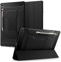 Spigen ACS06538 Samsung tab s9 ultra lte  rugged armor pro tok álló aktív flip, ceruza tartó, fekete kép