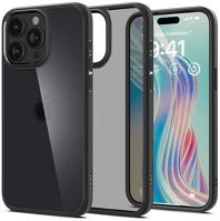 Spigen ACS06709 Ultra hybrid apple iphone 15 pro tok, matt fekete kép