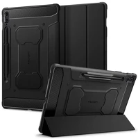 Spigen ACS06856 Samsung tab s9 fe plus lte  rugged armor pro tok álló aktív flip, ceruza tartó, fekete kép