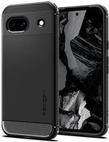 Spigen ACS07259 Google pixel 8a 5g  rugged armor szilikon telefonvédő ütésállóság, karbon minta, fekete kép