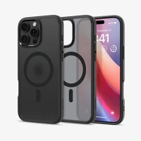Spigen ACS08003 Ultra hybrid magsafe iphone 16 pro max frost black kép