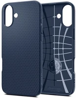 Spigen ACS08067 liquid air szilikon telefonvédő ütésállóság, rombusz, sötétkék kép