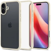Spigen ACS08073 ultra hybrid műanyag telefonvédő ütésállóság, matt keret, bézs kép