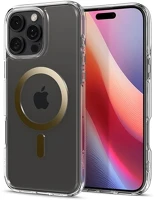 Spigen ACS08132 ultra hybrid mag műanyag telefonvédő ütésállóság, magsafe, arany kép