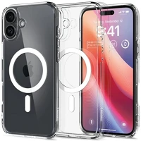 Spigen ACS08205 Iphone 16 5g  ultra hybrid mag műanyag telefonvédő ütésállóság, magsafe, fehér kép