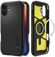 Spigen ACS08216 Iphone 16 5g  tough armor mag műanyag telefonvédő ütésállóság, magsafe, fekete kép