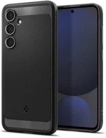 Spigen ACS08578 rugged armor szilikon telefonvédő ütésállóság, karbon minta, fekete kép