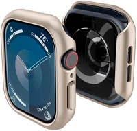 Spigen ACS08590 Apple watch 10 (42 mm), műanyag védőkeret, szíj nélkül,  thin fit, arany kép