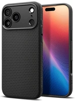 Spigen ACS09942 liquid air szilikon telefonvédő ütésállóság, rombusz, fekete kép