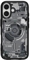 Spigen ACS10089 ultra hybrid zero one műanyag telefonvédő ütésállóság, magsafe, fekete kép