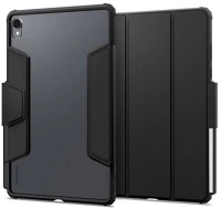 Spigen ACS10212 ultra hybrid pro tok álló, bőr hatású flip, ceruza tartó, fekete kép