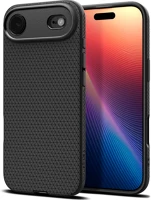Spigen ACS10302 Apple iphone air (2025), szilikon tok,  liquid air, háromszög minta, fekete kép