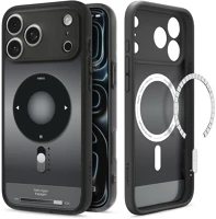 Spigen ACS10356 Apple iphone 17 pro, műanyag hátlap védőtok + szilikon keret, magsafe kép