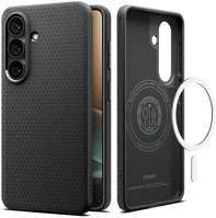 Spigen ACS10730 liquid air szilikon telefonvédő ütésállóság, magsafe, fekete kép