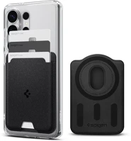 Spigen AFA09208 Urban fit mágneses kártyatartó, magsafe, black, fekete (3db kártyához) kép