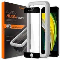 Spigen agl01294 SPIGEN ALM FC képernyővédő üveg (2.5D, ujjlenyomatmentes, extra karcálló, 9H, ultravékony, 0.3mm színkiemelés) FEKETE