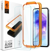 Spigen AGL07775 Alignmaster samsung galaxy a55 5g tempered kijelzővédő fólia (2db) kép