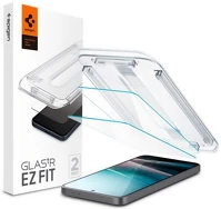 Spigen AGL09202 EZ FIT HD képernyővédő üveg 2db 2.5D, 9H + segédkeret, ÁTLÁTSZÓ kép