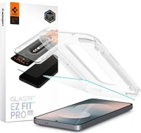 Spigen AGL10203 ez fit hd képernyővédő üveg (2.5d, tokbarát, ultravékony, 0.2mm, 9h + kép