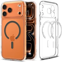 Spigen FD8800283314793 Telefontok iphone 17 pro -  ultra hybrid mag magsafe átlátszó/grafit tok kép