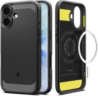 Spigen FD8800283314991 Telefontok iphone 17 -  rugged armor mag magsafe fekete tok kép