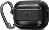 Spigen FD8809811869002 Rugged armor airpods pro 1 tartó- apple airpods pro 1 tok fekete matt kép