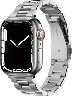 Spigen RS109984 Apple watch 1-6, se (38 / 40 mm), fém pótszíj,  modern fit, ezüst kép