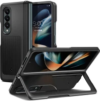 Spigen RS132827 Samsung galaxy z fold4 5g sm-f936b, szilikon tok, műanyag kerettel, stand kép