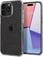 Spigen RS148317 Apple iphone 15 pro max, szilikon tok,  liquid crystal glitter, átlátszó kép