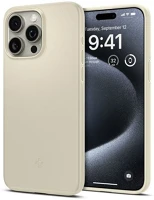 Spigen RS149295 Apple iphone 15 pro max, műanyag hátlap védőtok,  thin fit, beige kép