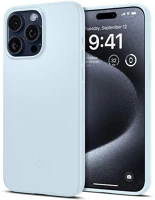 Spigen RS149299 Apple iphone 15 pro max, műanyag hátlap védőtok,  thin fit, világoskék kép